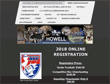 Tablet Screenshot of howell-ayfc.org